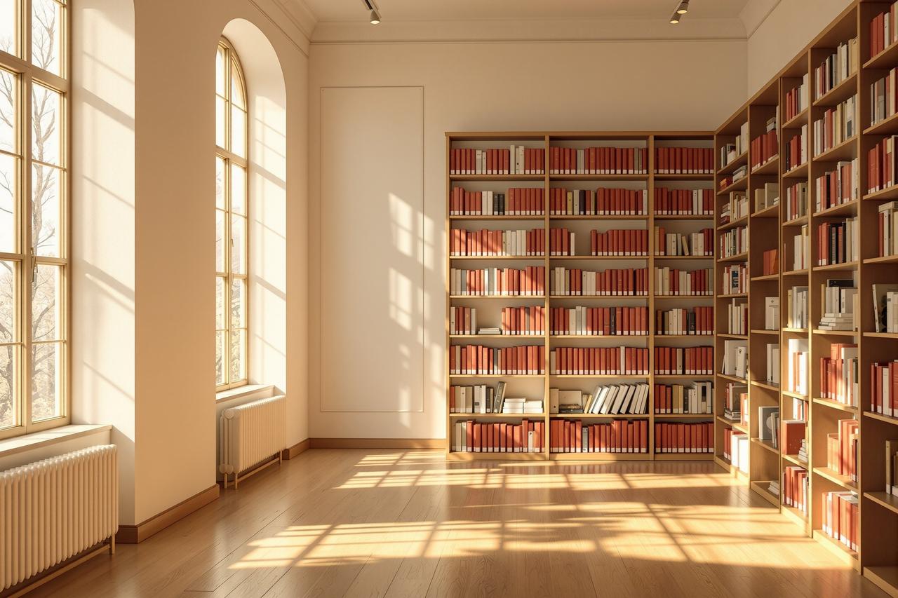 图书馆的午后阳光